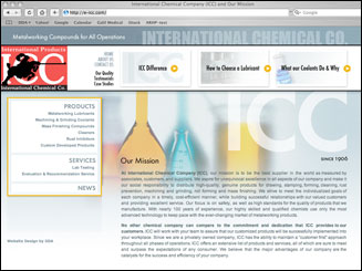 website design for Int'l Chemical Co.